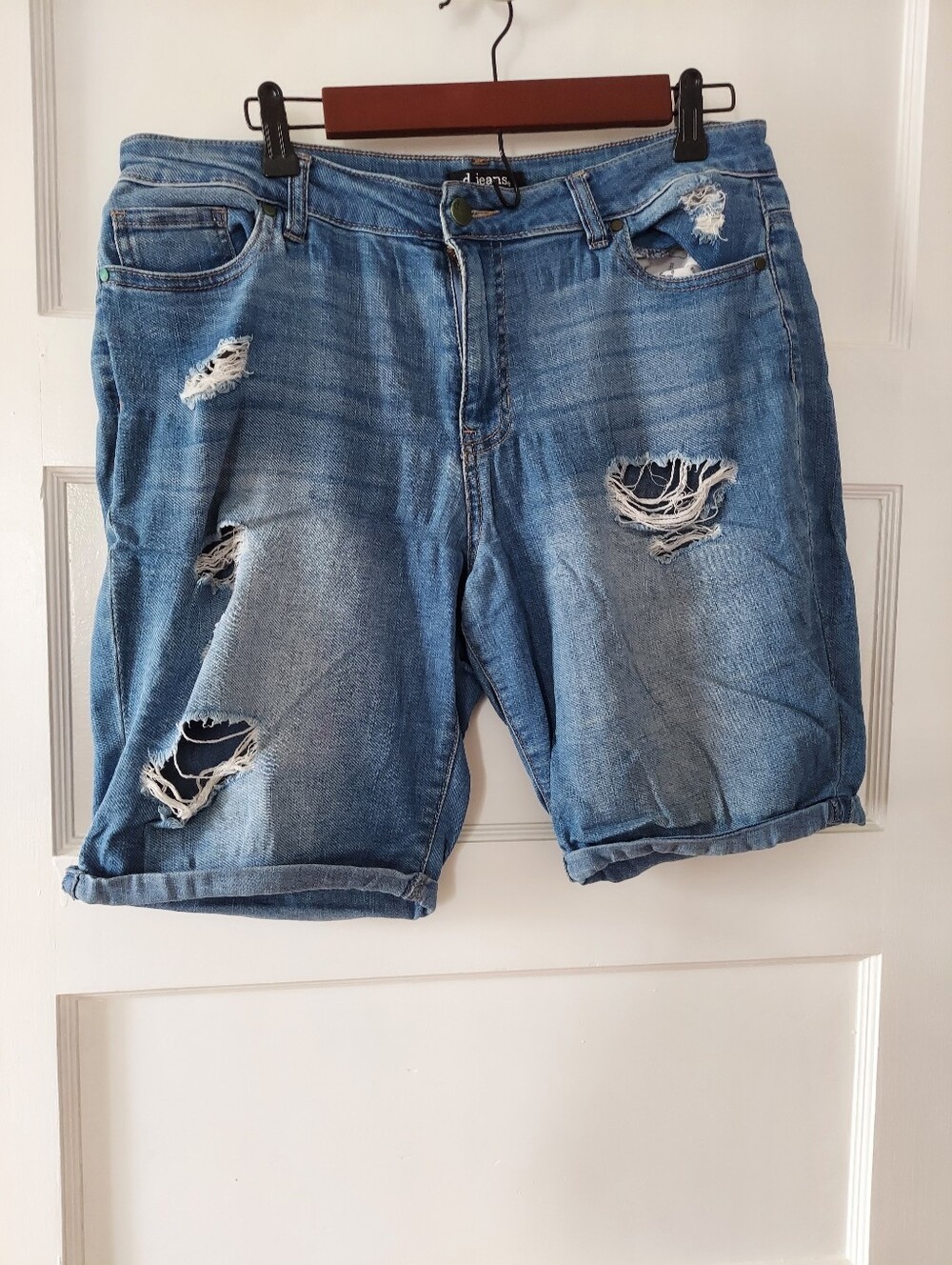 D.Jeans Demin Distressed Shorts